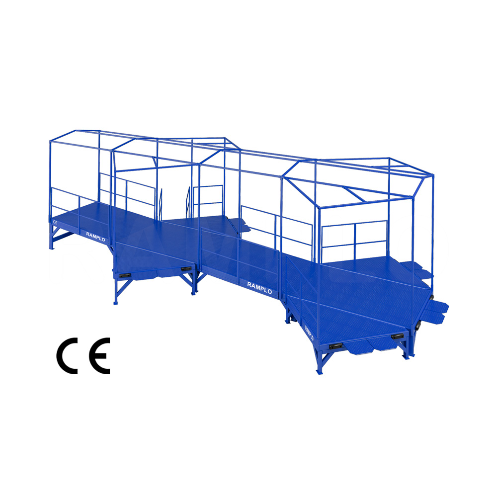 Loading platform complex for commercial vehicles